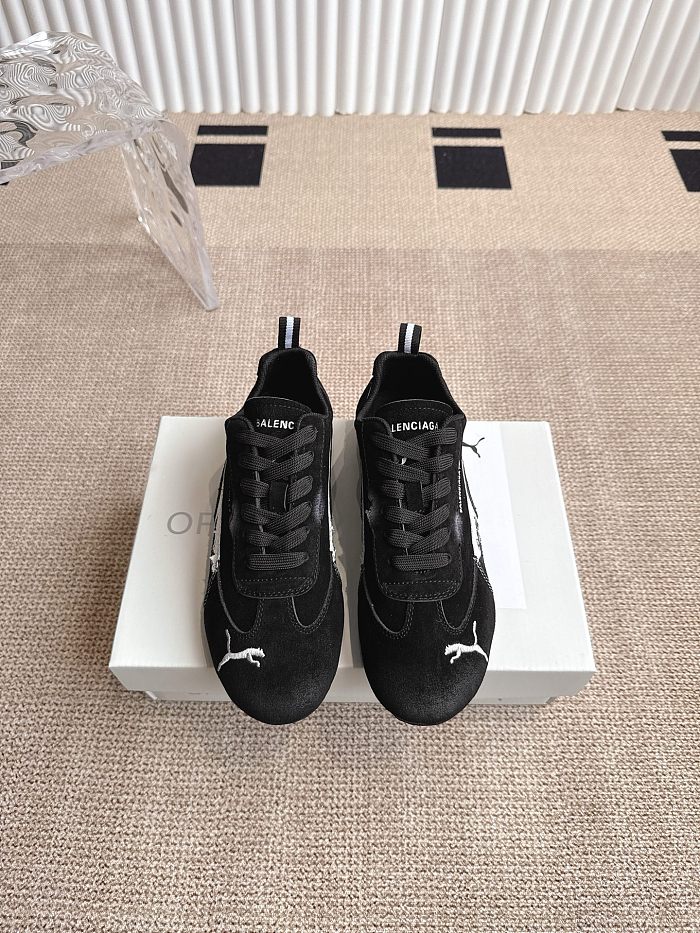 Speedcat Suede Balenciaga in Black/white