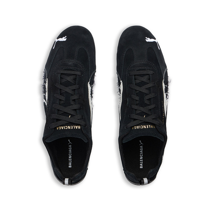 Speedcat Suede Balenciaga in Black/white