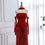 Patchwork Sequins Evening Dress