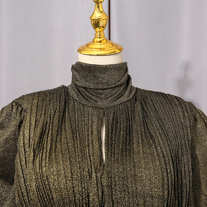 Pleated Maxi Dress