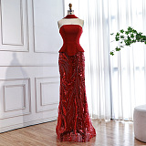 Patchwork Sequins Evening Dress