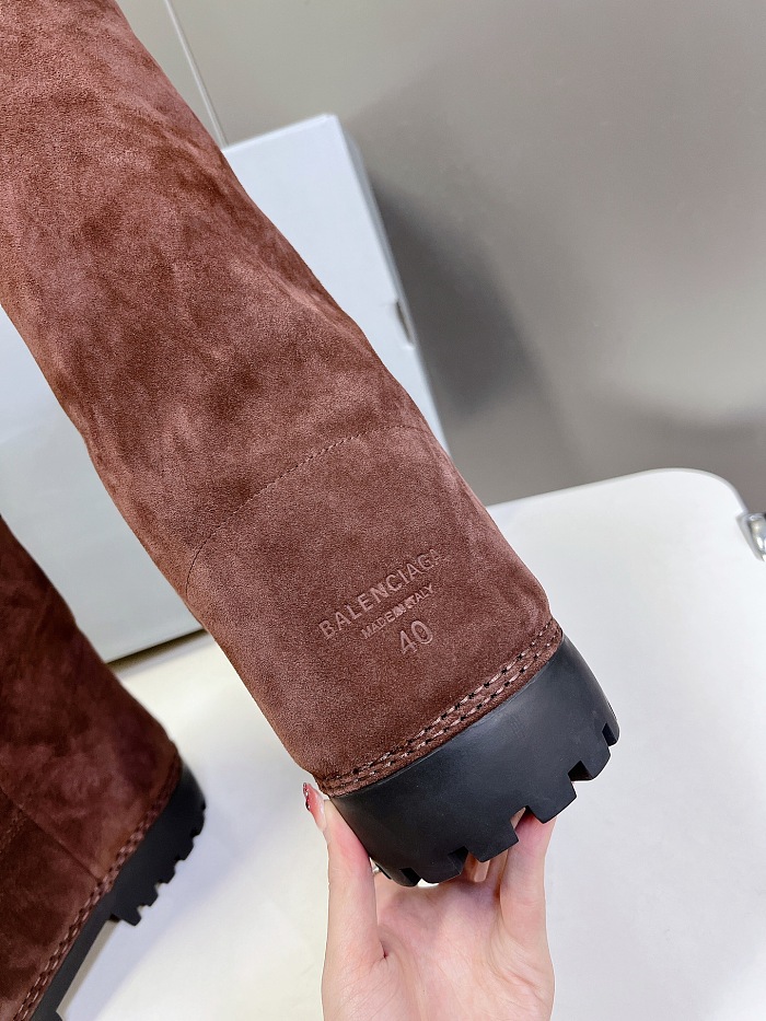 Women's Alaska Fur High Boot in Light Espresso