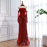 Patchwork Sequins Evening Dress