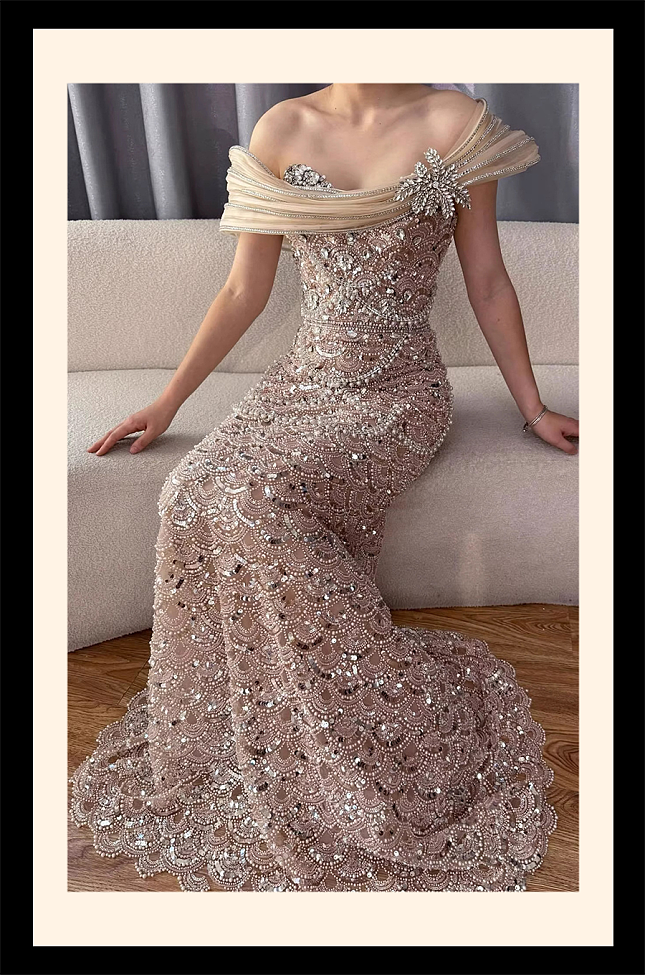 Beaded Gown Dress