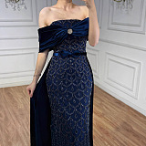 Velvet Floor-length Gown