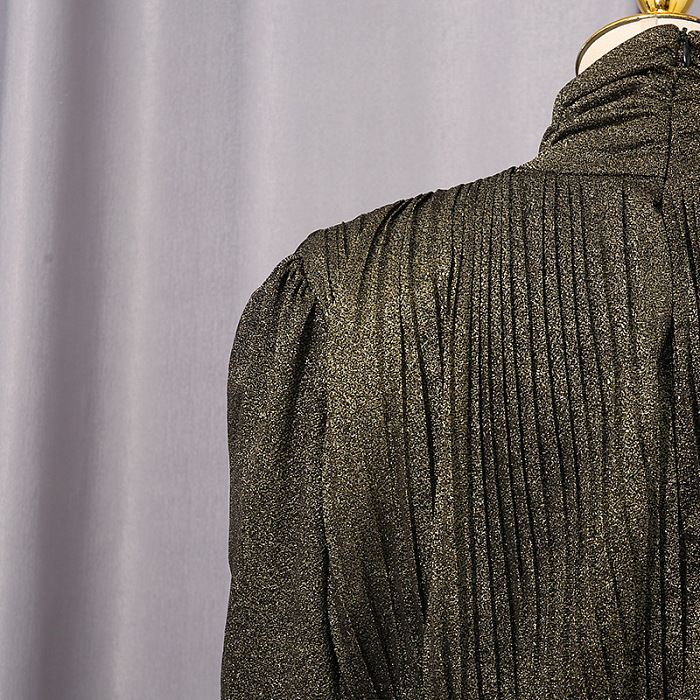 Pleated Maxi Dress