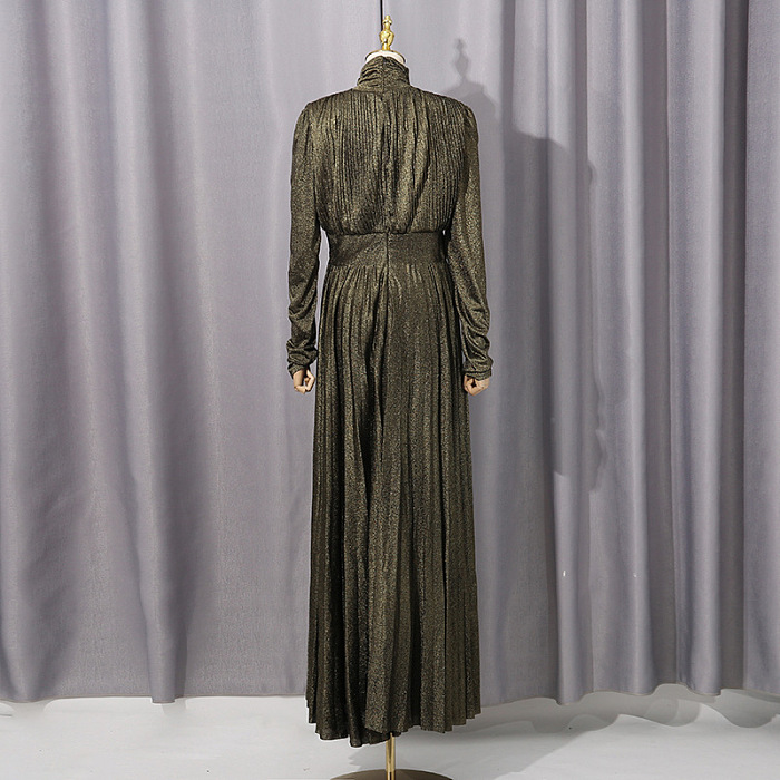 Pleated Maxi Dress