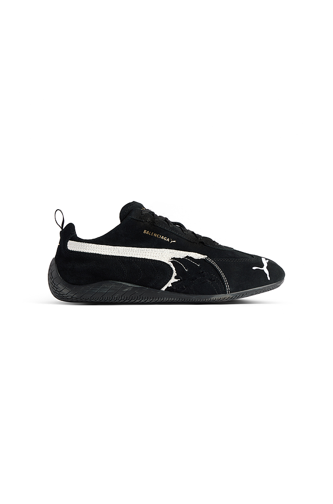 Speedcat Suede Balenciaga in Black/white