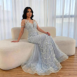 Pearl Strapless Gown