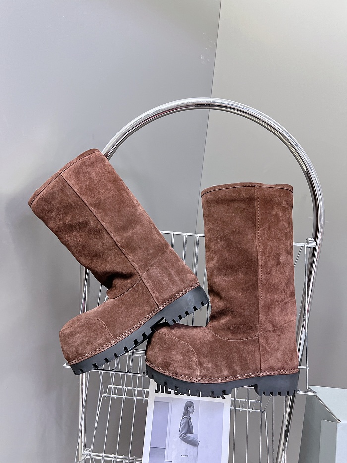 Women's Alaska Fur High Boot in Light Espresso