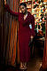 Plunging Neck Long Dress