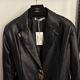 Lace Up Blazer Dress