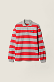 Striped Jersey Polo Shirt