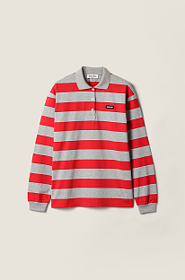 Striped Jersey Polo Shirt