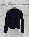 Crystal-embellished Cardigan in Fine Wool