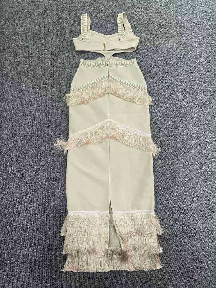 Fringe Maxi Dress