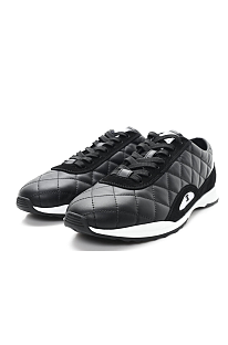 Suede Calfskin Quilted Sneakers