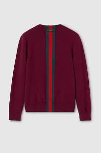 Fine Knit Wool Sweater with Web