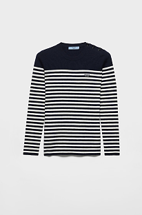 Blue/white Striped Wool Sweater