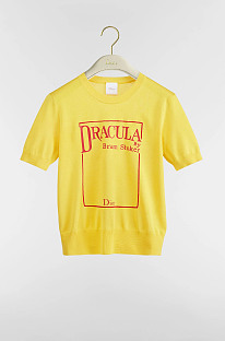 Book Cover Short-Sleeved Sweater