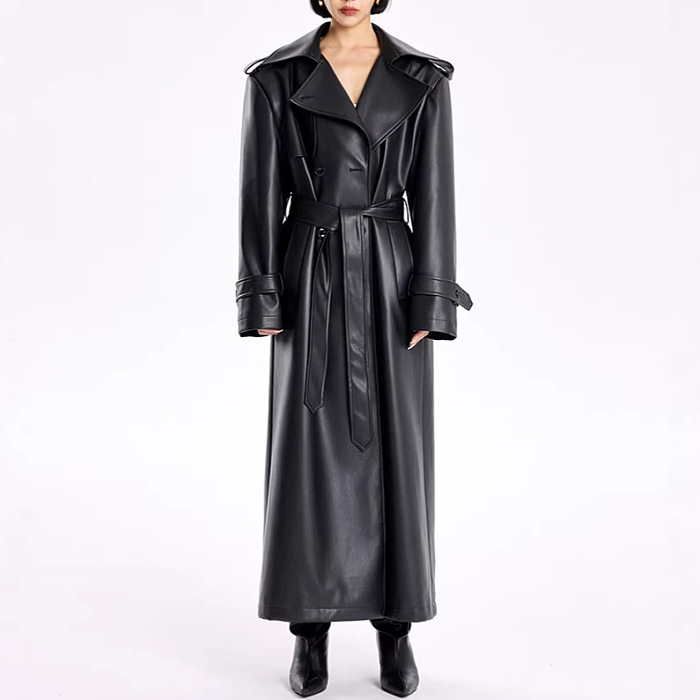 Pu Trench Coat