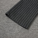 Striped Wool Coat with Scarf