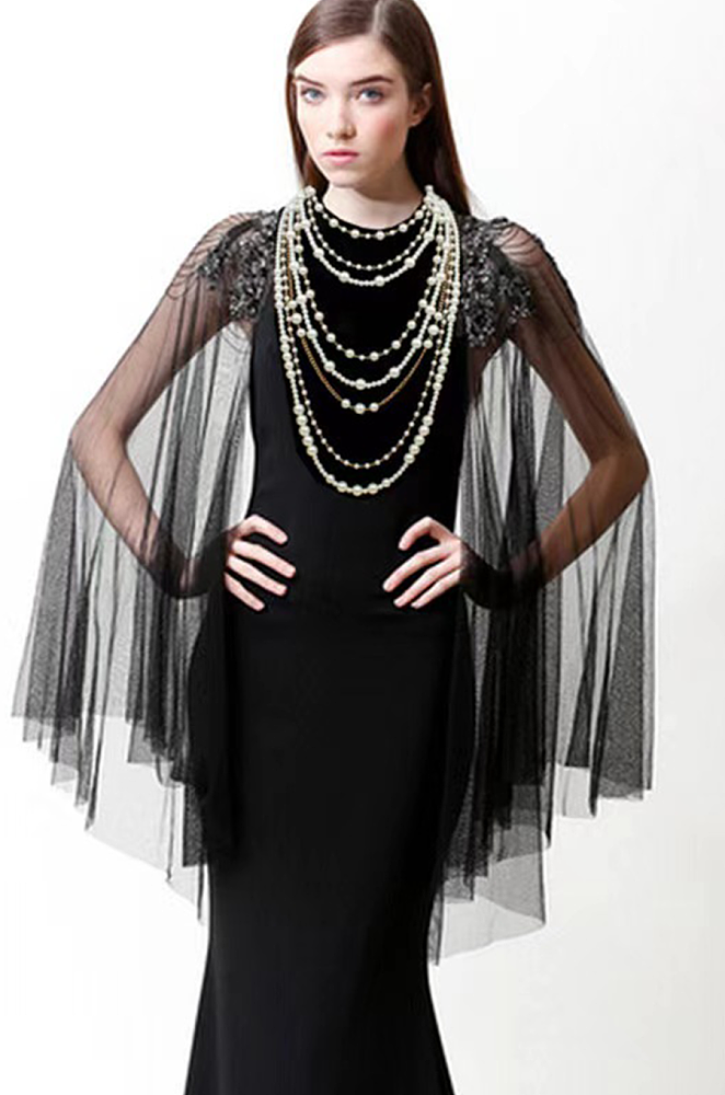 Multi-Layer Faux Pearl Necklace Set