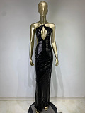 Sequins Halter Evening Dress