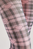 Pink Plaid Tights