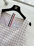 Qunclub-check Midi Dress