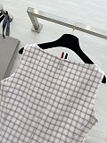 Qunclub-check Midi Dress