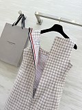 Qunclub-check Midi Dress