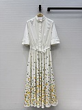 Mid-Length Flared Shirtdress