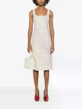 Qunclub-check Midi Dress