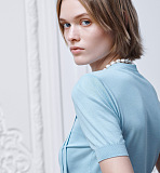 Short-Sleeved Fitted Sweater