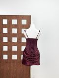 Corset Lace-Up Spaghetti Strap Dress