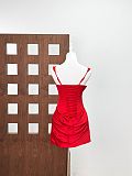 Corset Lace-Up Spaghetti Strap Dress