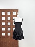 Corset Lace-Up Spaghetti Strap Dress