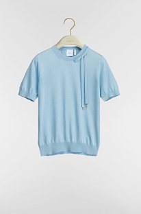 Short-Sleeved Fitted Sweater