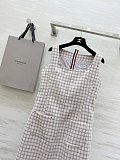 Qunclub-check Midi Dress
