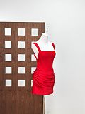 Corset Lace-Up Spaghetti Strap Dress