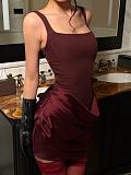 Corset Lace-Up Spaghetti Strap Dress
