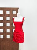 Corset Lace-Up Spaghetti Strap Dress