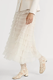 Mid-Length Ruffled Skirt