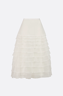 Mid-Length Ruffled Skirt