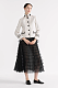 Mid-Length Ruffled Skirt