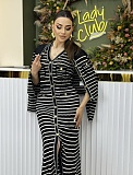 Striped Dress & Cardigan