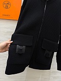Wool knit jacket