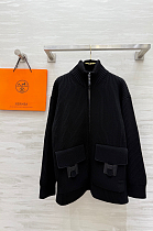 Wool knit jacket