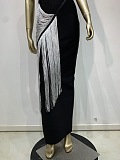 Fringes One-shoulder Evening Dress